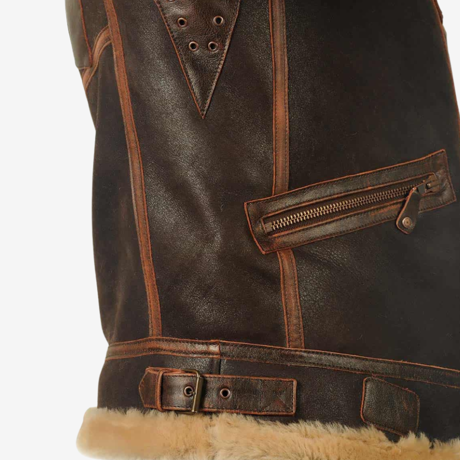 Vicenzo™ | Giacca in pelle di alta qualità con pelliccia