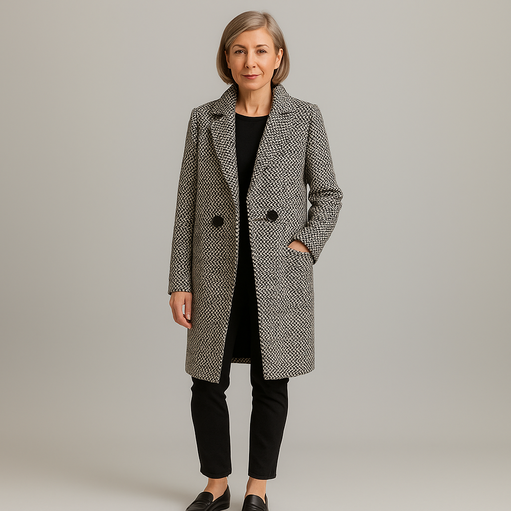 Loren™ | Cappotto midi in lana artigianale