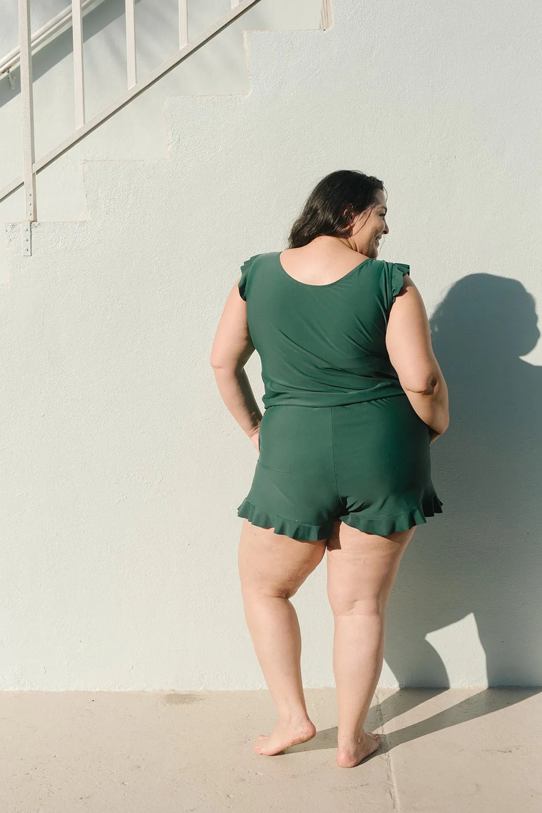 Sophie | Costume da bagno elegante con volant e reggiseno integrato