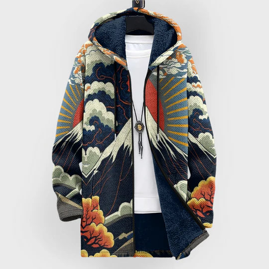 Velia™ | Cardigan artistico in lana pregiata