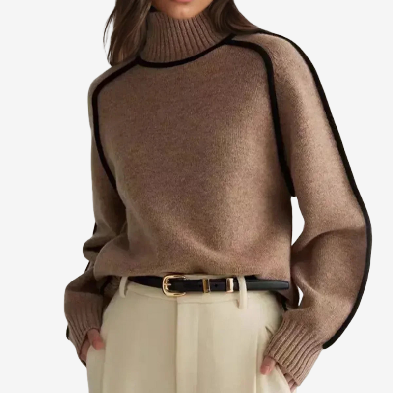 Celia™ | Maglione a Collo Alto in Morbida Maglia