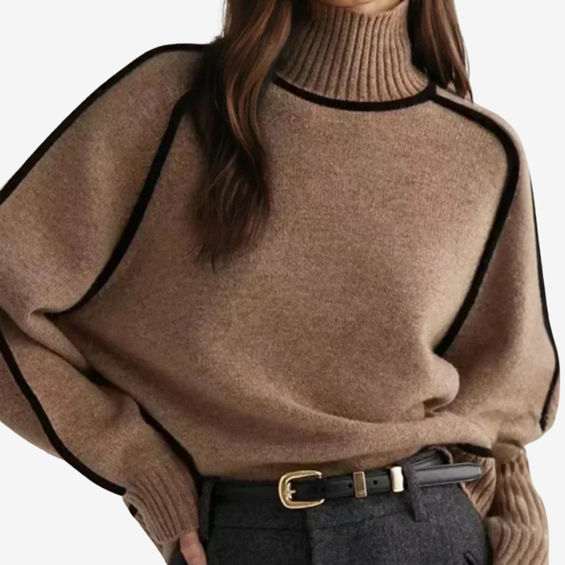 Celia™ | Maglione a Collo Alto in Morbida Maglia