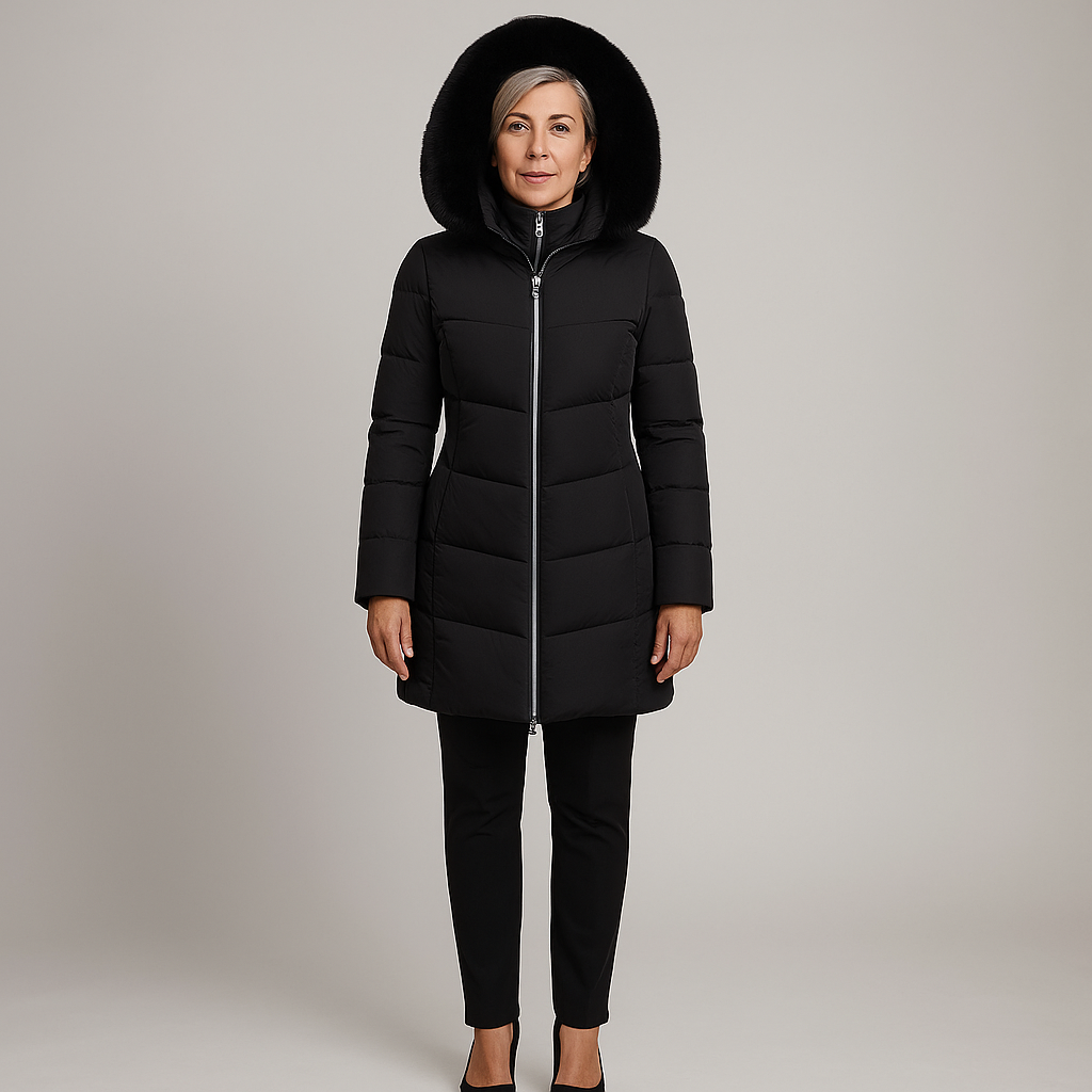Loren™ | Cappotto invernale rivestito con cappuccio termico