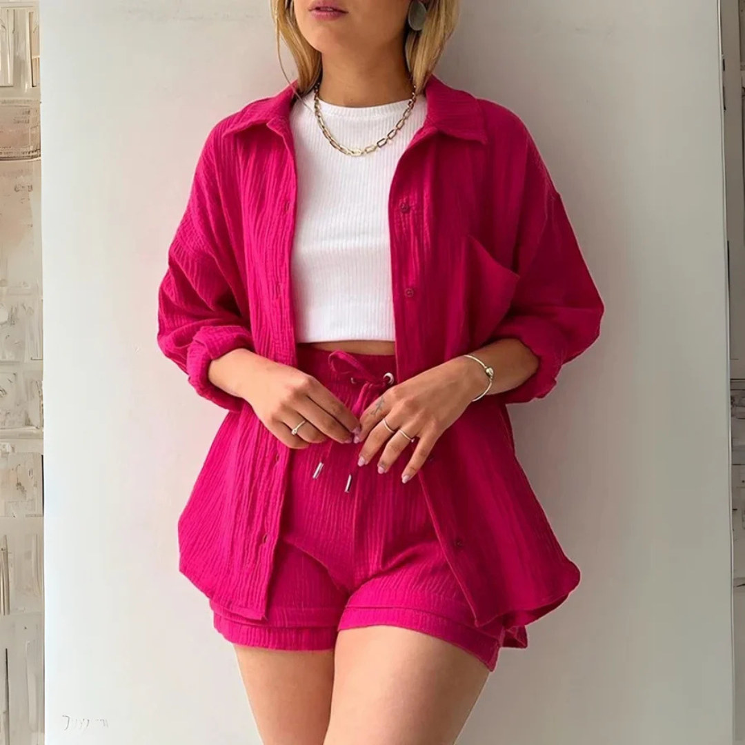 Lelia | Completo estivo due pezzi artigianale