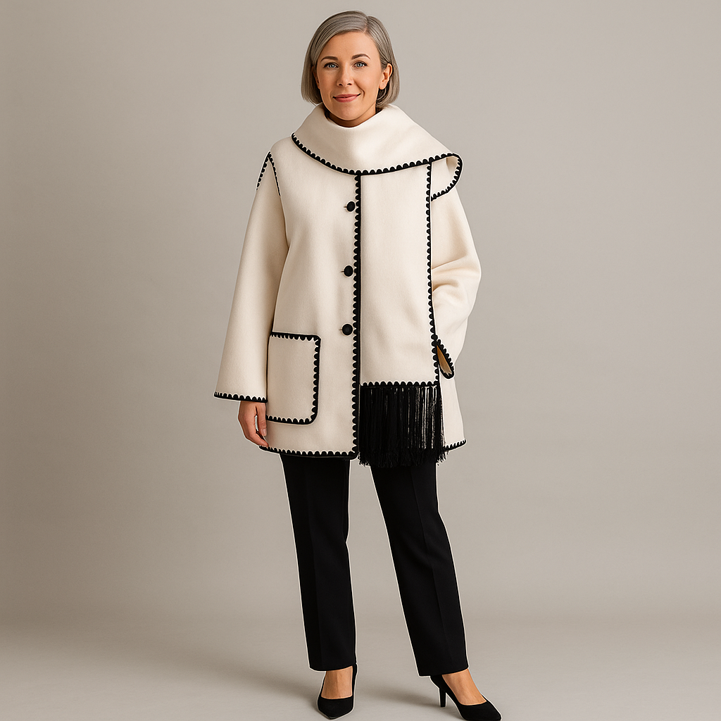 Loren™ | Cappotto esclusivo con sciarpa moderna integrata