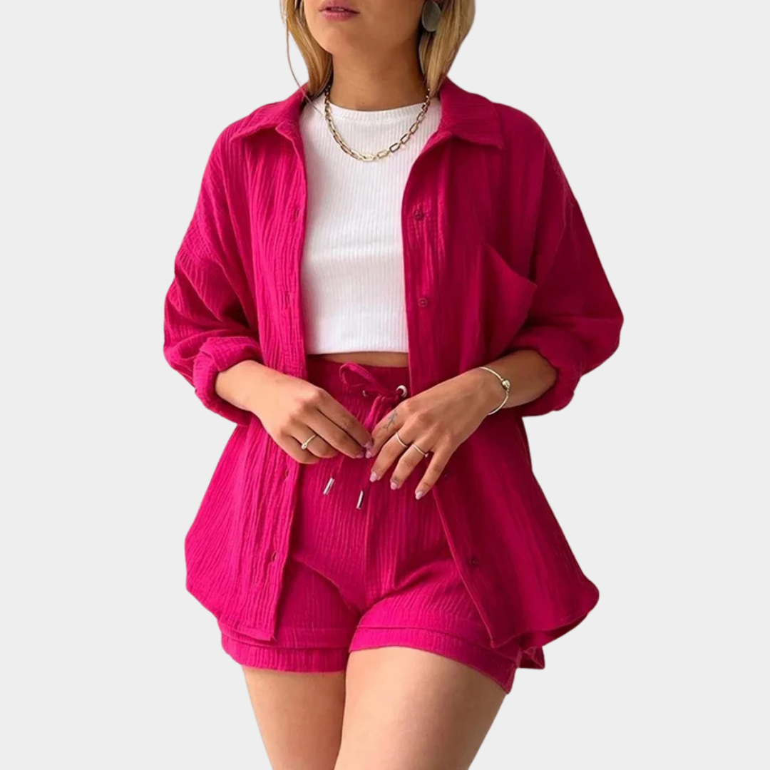 Lelia | Completo estivo due pezzi artigianale