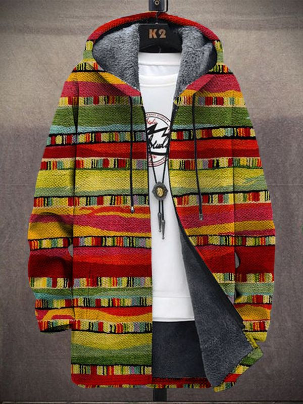 Velia™ | Cardigan Moderno a Righe con Cappuccio