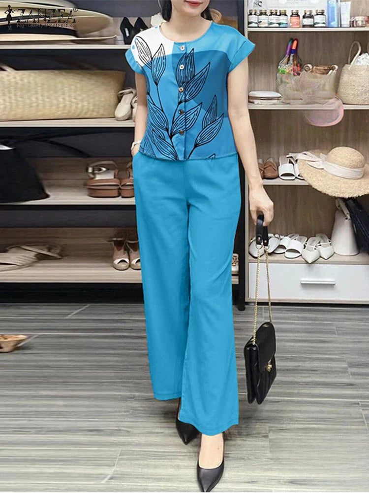 Aria | Elegante completo estivo floreale in tessuto