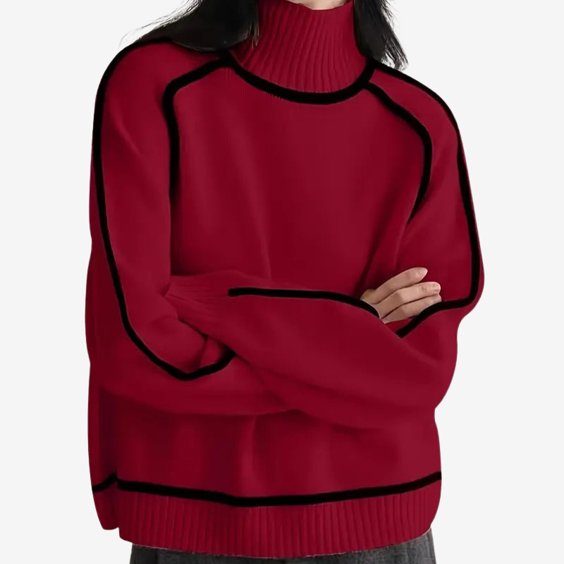 Celia™ | Maglione a Collo Alto in Morbida Maglia