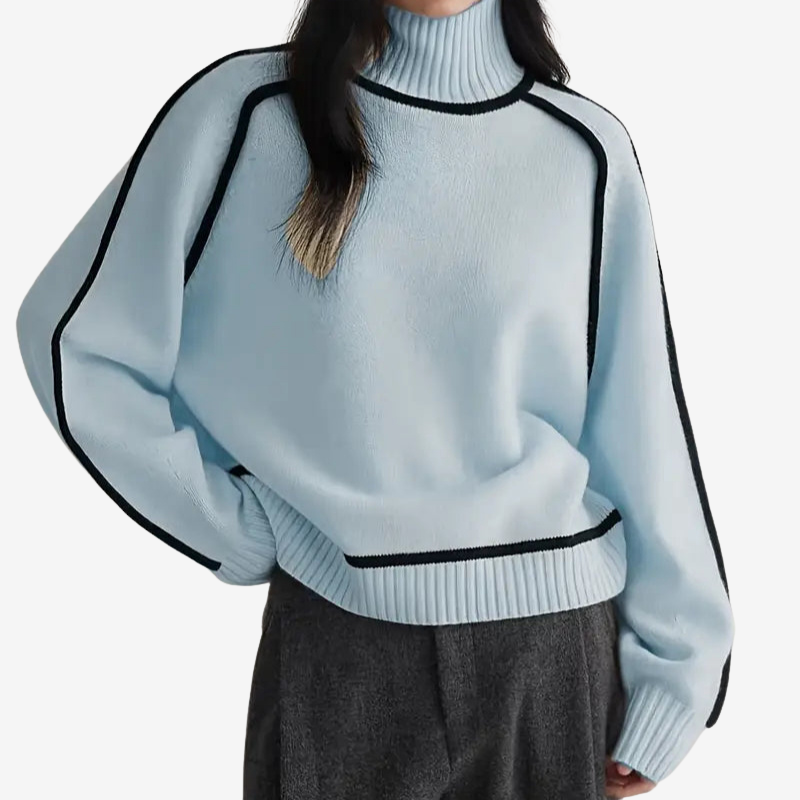 Celia™ | Maglione a Collo Alto in Morbida Maglia