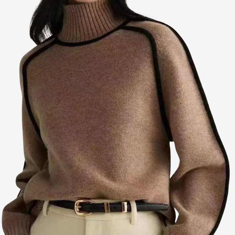 Celia™ | Maglione a Collo Alto in Morbida Maglia