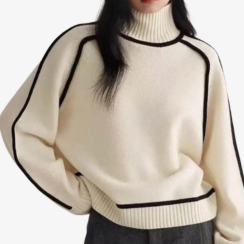 Celia™ | Maglione a Collo Alto in Morbida Maglia