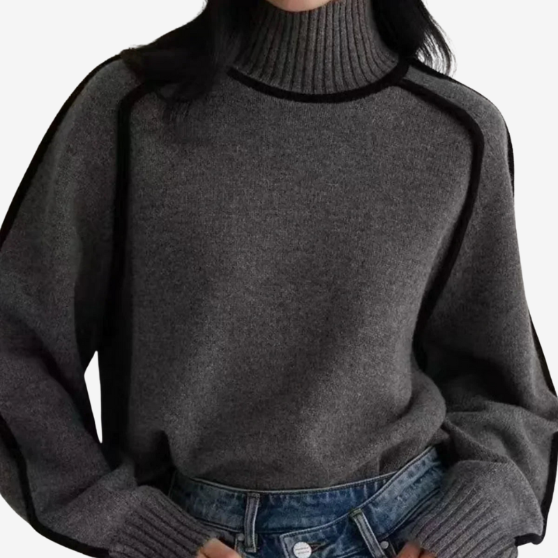 Celia™ | Maglione a Collo Alto in Morbida Maglia